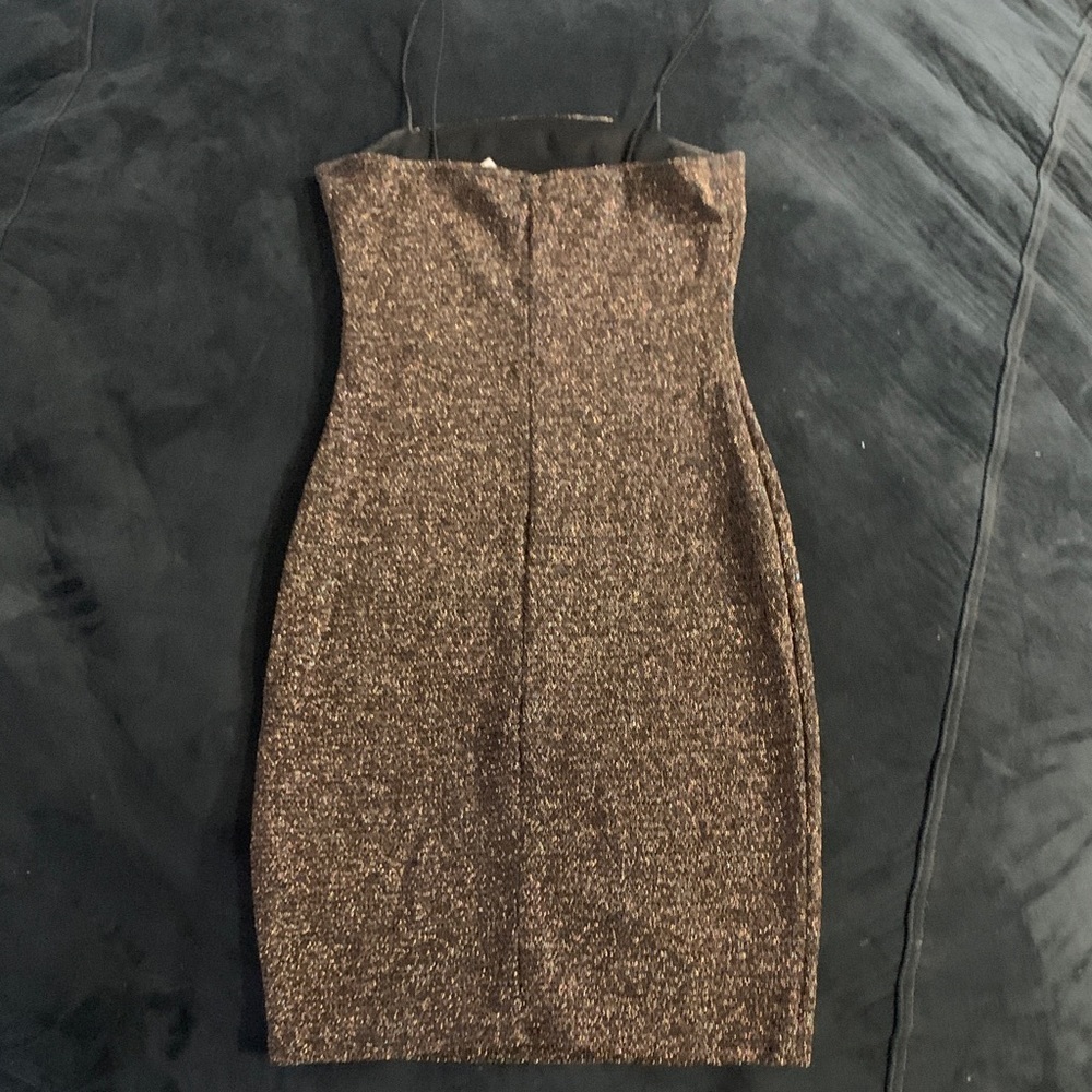 Chocolate Glittery Dress - Picture 4 of 5